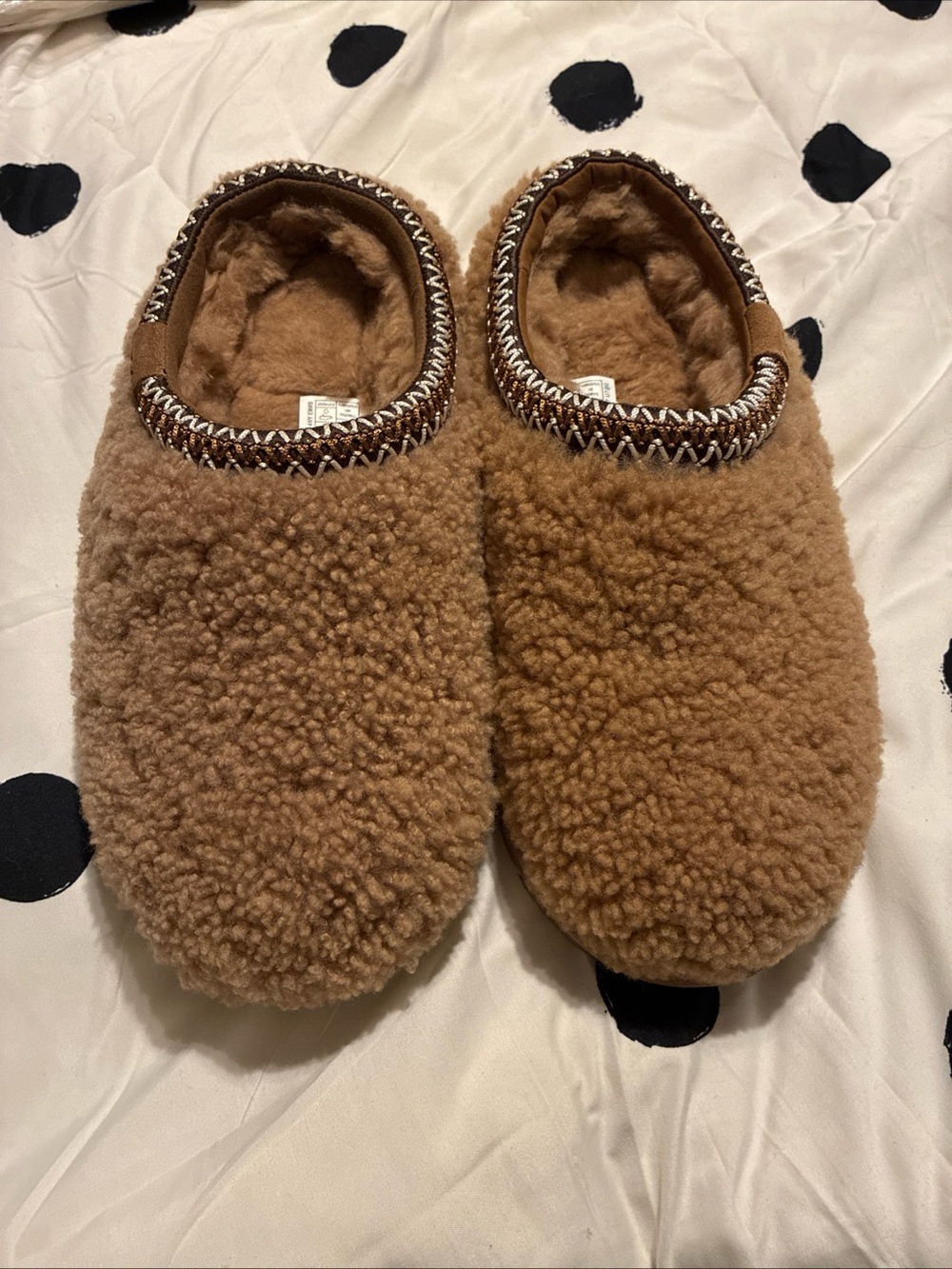 Ugg Tasman maxi curly faux shearling slipper size 8